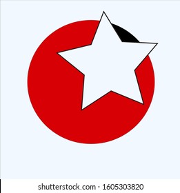 beautiful moon and star logo