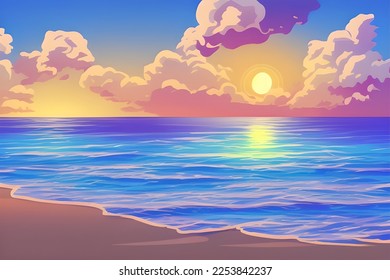 Beautiful Morning in Beach - Mesmerizing Beach Scenery