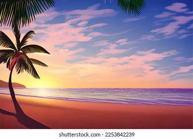 Beautiful Morning in Beach - Mesmerizing Beach Scenery