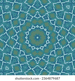 Beautiful mosaic repeated ornament vector composition. Modern batik print. Tribal geometry ornament. Asian ethnic design. Decor elements.