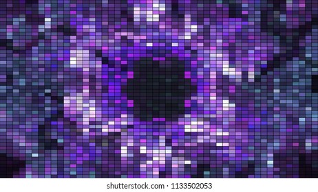 Beautiful mosaic with square particles, this is computer generated abstract digital technology background