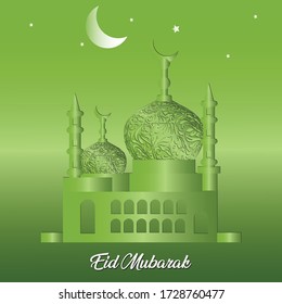 Beautiful Mosque art vector template