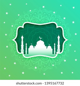 beautiful mosque decorative design background
