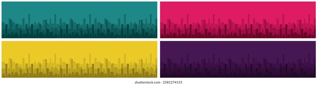 beautiful mosque silhouette background vector featuring Islamic architecture with domes and minarets. Perfect for Islamic events, Ramadan, Eid, religious designs, and cultural themes