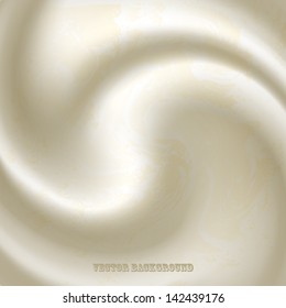 A beautiful mother of pearl background with folds. Beige cloth.