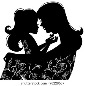 Free Free Mother Daughter Silhouette Svg 65 SVG PNG EPS DXF File