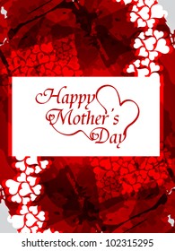 Beautiful mother's day background design. Vector illustration
