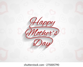 Beautiful Mother's day vector card design.