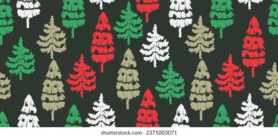 Beautiful Motif Christmas tree ethnic handmade beautiful Ikat art. Xmas background. folk embroidery Christmas pattern, Ikat art ornament print. red, green colors. christmas tree design.blue background