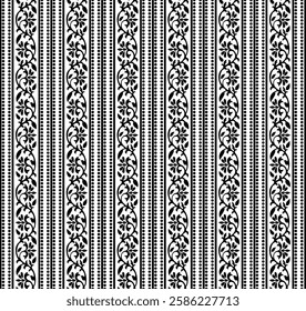 Beautiful Motif designs and repeats designs isolated on white background for digital print design