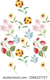 Beautiful Motif designs and repeats designs isolated on white background for digital print design