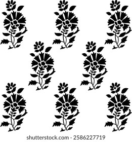 Beautiful Motif designs and repeats designs isolated on white background for digital print design