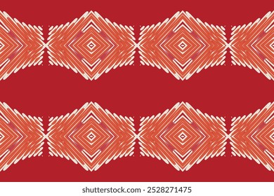 Beautiful Motif Ethnic Ikat Navajo. Seamless Kasuri pattern in tribal, folk embroidery, Mexican, Indian, Moroccan style.Aztec geometric art ornament print.