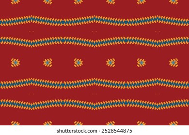 Beautiful Motif Ethnic Ikat Navajo. Seamless Kasuri pattern in tribal, folk embroidery, Mexican, Indian, Moroccan style.Aztec geometric art ornament print.