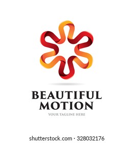 Beautiful Motion Icon Logo