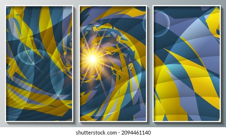 Precioso panel abstracto.
 Un hermoso panel para decoración interior, diseños corporativos, blogs, postales, afiches y tus otros proyectos. Vector. 