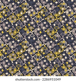 Beautiful motley art seamless pattern. Vector illustration for print, fabric, cover, packaging, interior decor, blog decoration and other your projects.