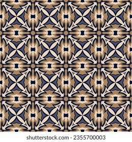 Beautiful motley art seamless pattern. Art forms are grouped and arranged in a specific order. Vector image for print, textile, packaging, interior design and your other projects.
