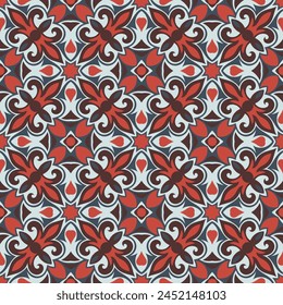 Beautiful motley art seamless pattern. Art forms are grouped and arranged in a specific order. Vector image for print, textile, packaging, interior design and your other projects.