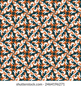 Beautiful motley art seamless pattern. Art forms are grouped and arranged in a specific order. Vector image for print, textile, packaging, interior design and your other projects.