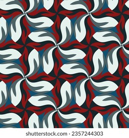 Beautiful motley seamless pattern. Art forms are grouped and arranged in a specific order. Vector image for print, textile, packaging, interior design and your other projects.