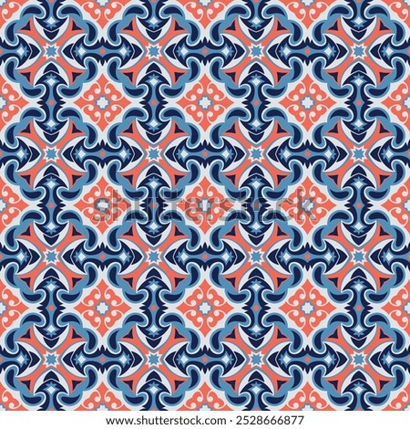 Beautiful motley seamless pattern. Overlapping art forms, stripes, polygons, segments are grouped and arranged in a certain order. Vector.