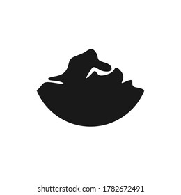 Beautiful mountain brings greenish vector illustration