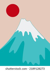 Hermosa colina montañosa sobre el amanecer de la puesta del sol, paisaje de fondo vectorial.
