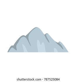Beautiful mountain icon. Flat illustration of beautiful mountain vector icon isolated on white background
