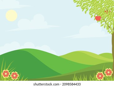 Beautiful Mountain landscape. vector illustration