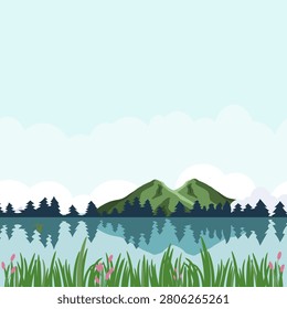 beautiful mountain and river views