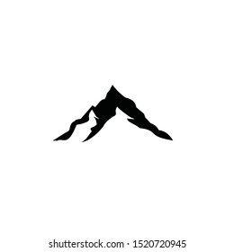 beautiful mountain vector logo for nature tours and snow sports