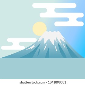 
Beautiful Mt. Fuji and sunrise