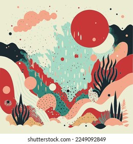 BEAUTIFUL MULTI COLOR ABSTRACT PANEL
