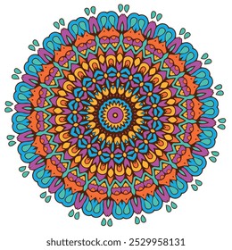 Beautiful Multi Color Mandala Design