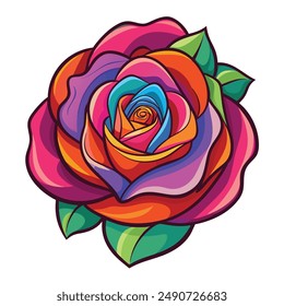 Beautiful Multicolor Rose flower design