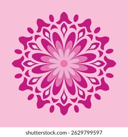 BEAUTIFUL MULTICOLOR SHAPES CREATIVE NEW DESIGN ABSTRACT ART MANDALA FLOWER VECTOR