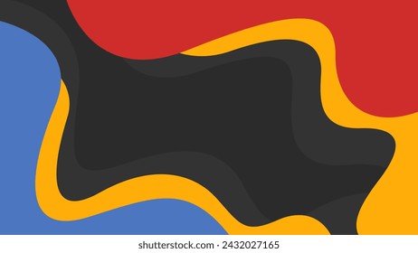 Beautiful multicolor waving background. Simple abstract wallpaper in flat style. Suitable for web design, templates, banners, cards, covers and others