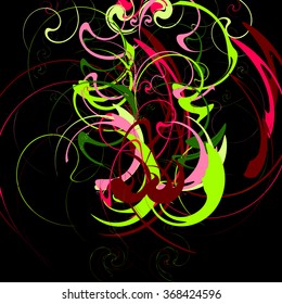 beautiful multicolored abstraction