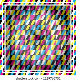 Beautiful multicolored background. Abstract illustration backdrop with frame.