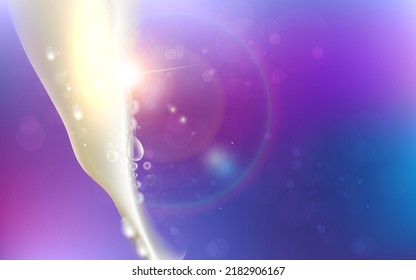 Beautiful multicolored dazzling starlight illustration.