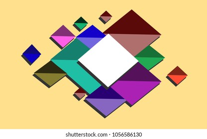 Beautiful multi-colored geometric background.