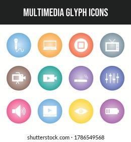 Beautiful Multimedia vector icon set