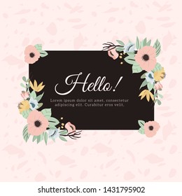 beautiful multipurpose floral frame background