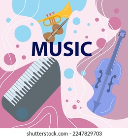 Beautiful Music Background is ideal for use as a background.