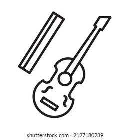 Beautiful music doodles or icon design. accoustic, jazz icon