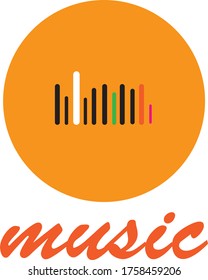 Beautiful music logo and vector design.