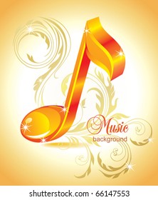 Beautiful music note.