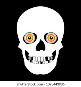 Beautiful and mysterious skull design