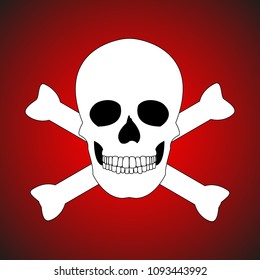 Beautiful and mysterious skull design